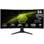 MSI MAG 346CQ computer monitor 34" 3440 x 1440 pixels UltraWide Dual Quad HD LCD Black
