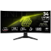 MSI MAG 346CQ computer monitor 86.4 cm (34") 3440 x 1440 pixels UltraWide Dual Quad HD LCD Black