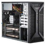Supermicro SuperWorkstation 531A-I - MT - no CPU - RAM 0 GB - no HDD - no graphics - Gigabit Ethernet, 10 Gigabit Ethernet - monitor: none - black
