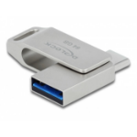 DeLOCK USB 5 Gbps USB-C + Type-A Memory Stick 64 GB - Metal Housing