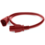 AddOn Networks ADD-C142C1514AWG1FTRD power cable Red 11.8" (0.3 m) C15 coupler C14 coupler