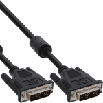 InLine DVI-D Cable 24+1 male / male Dual Link with 2 ferrite chokes 10m