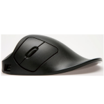Hippus A Hippus product; the HandShoe LightClick is a black ergonomic mouse supporting hand position which can help prevent the onset or reduce the pains caused by upper-limb disorders such as RSI and Carpel tunnel syndrome. Available in both left and rig