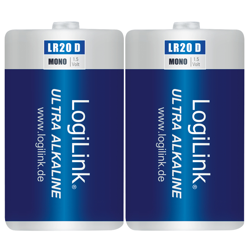 Photos - Battery LogiLink LR20B2 household  Single-use  D Alkaline 
