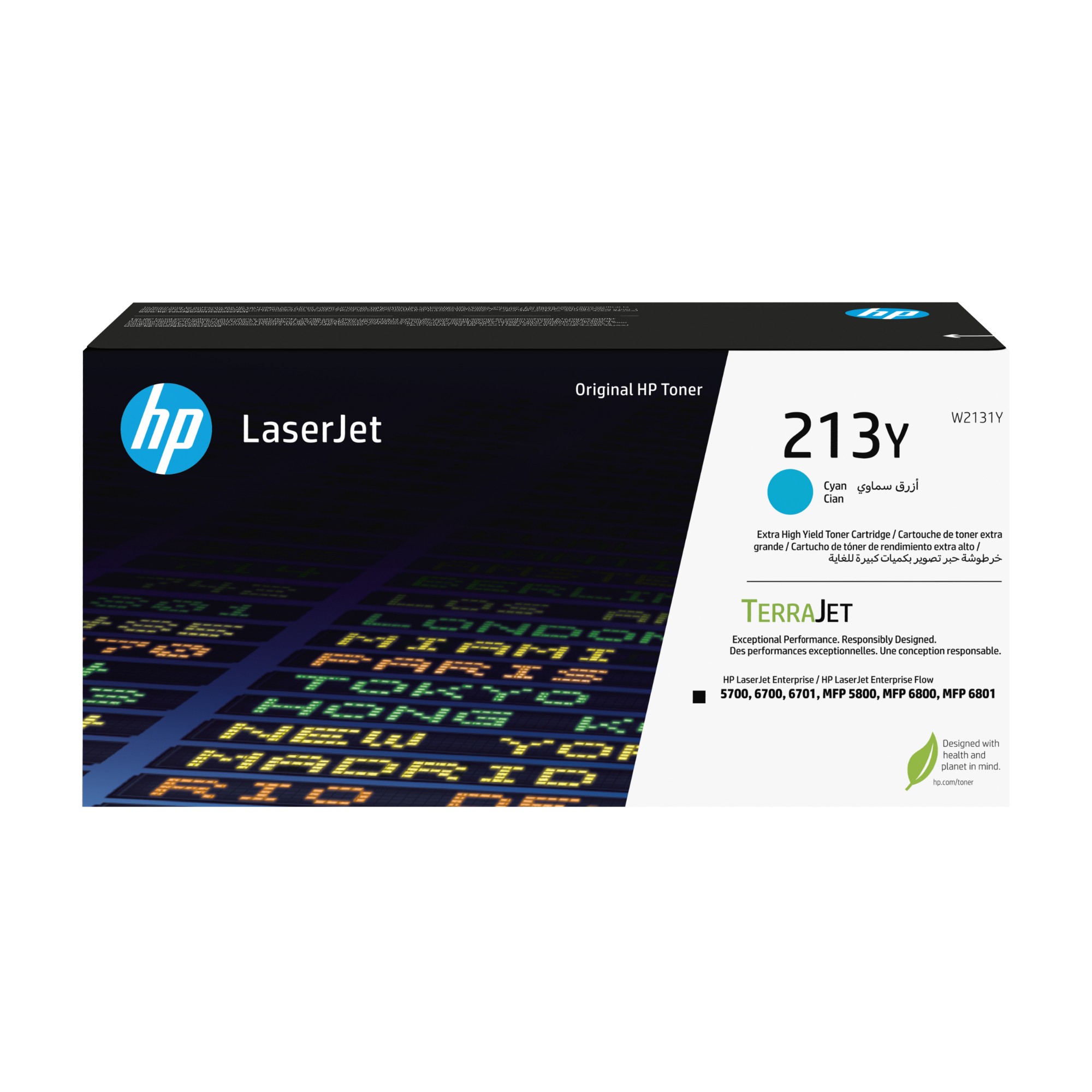 HP W2131Y/213Y Toner cartridge cyan extra High-Capacity. 12K pages ISO