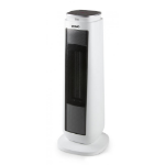 Domo DO7347H electrische verwarming Binnen Zwart, Wit 2000 W Torenventilator