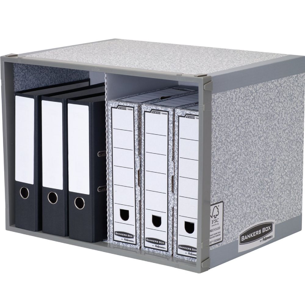 Bankers Box Grey System Stax File Store - Pack Of 5