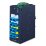 PLANET IFB-244-MSC network media converter 100000 Mbit/s Multi-mode Blue