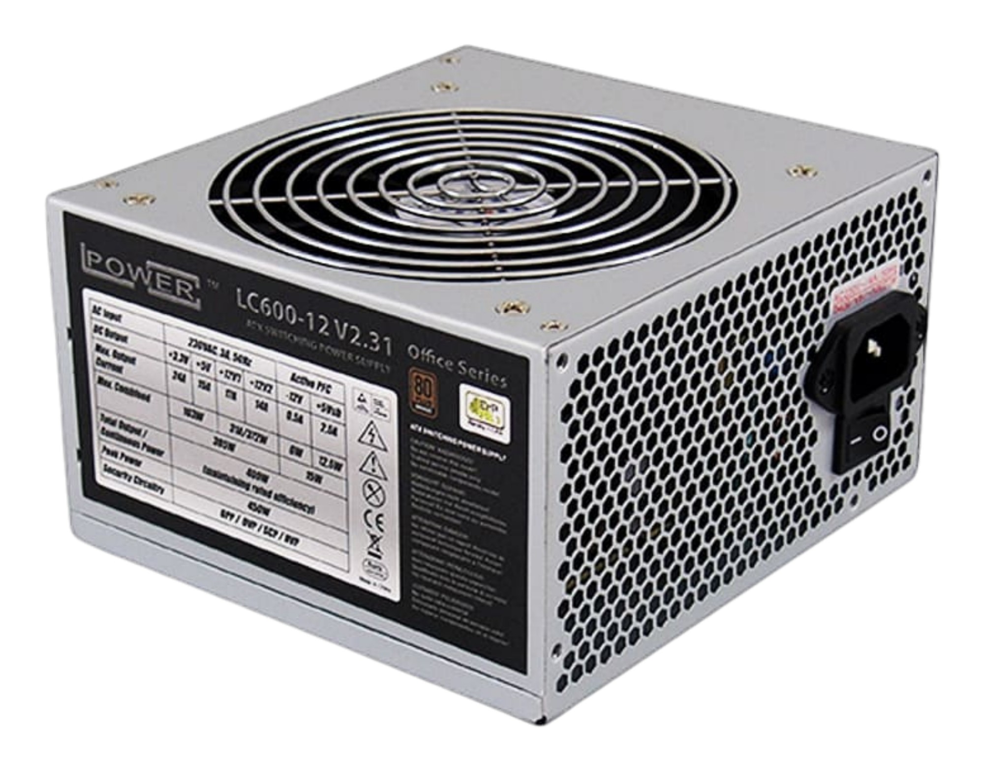 LC-Power LC600-12 V2.31 power supply unit 400 W 20+4 pin ATX ATX Grey