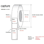 Capture CA-LB3093 printer label White