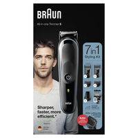 Image of Braun All-in-one MGK5345 - Washable - Battery - Black - Blue