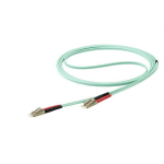 StarTech.com 15 m OM4 LC to LC Multimode Duplex Fiber Optic Patch Cable