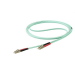 StarTech.com Cable de 15m de Fibra Óptica Multimodo Dúplex 50/125 LC a LC - Aqua - OM4 - LSZH