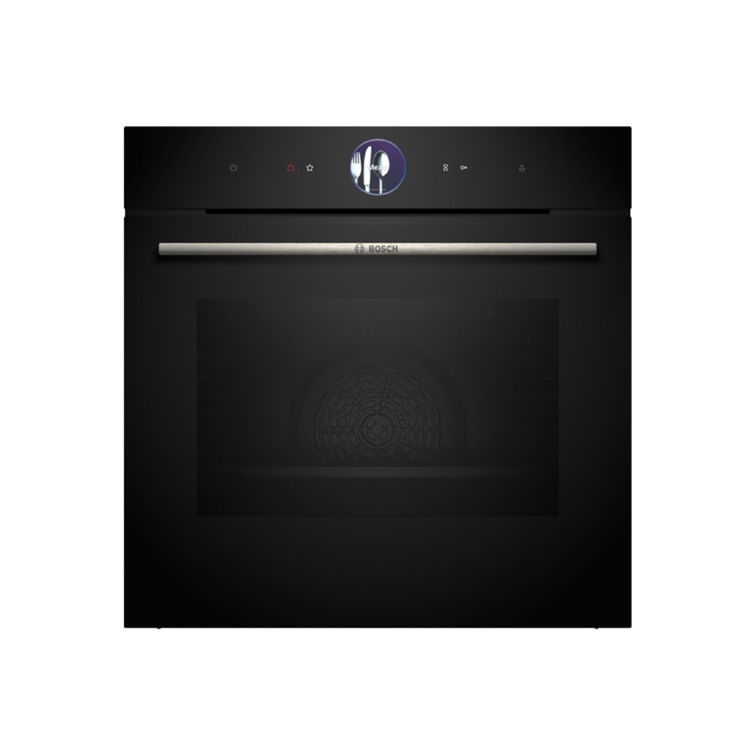 Photos - Oven Bosch Series 8 Electric Single  With Steam Function - Black HSG7364B1B 