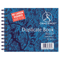 Image of Challenge Duplicate Book Carbonless Wirebound Ruled 105x130mm...