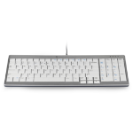 BakkerElkhuizen UltraBoard 960 toetsenbord USB QWERTY Amerikaans Engels Licht Grijs, Wit