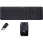 HP 704221-071 keyboard Mouse included RF Wireless Spanish Black