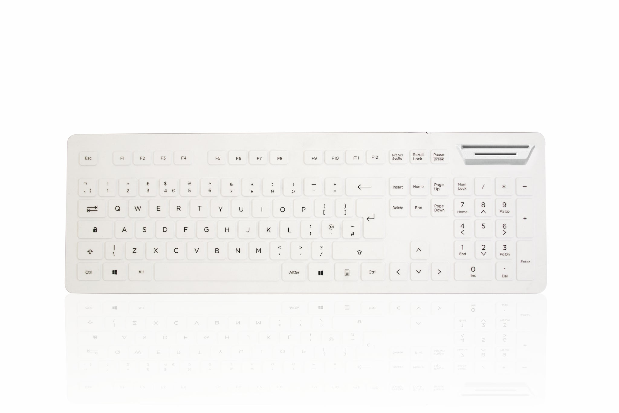 Image of Accuratus 104V2 keyboard USB QWERTY UK English White