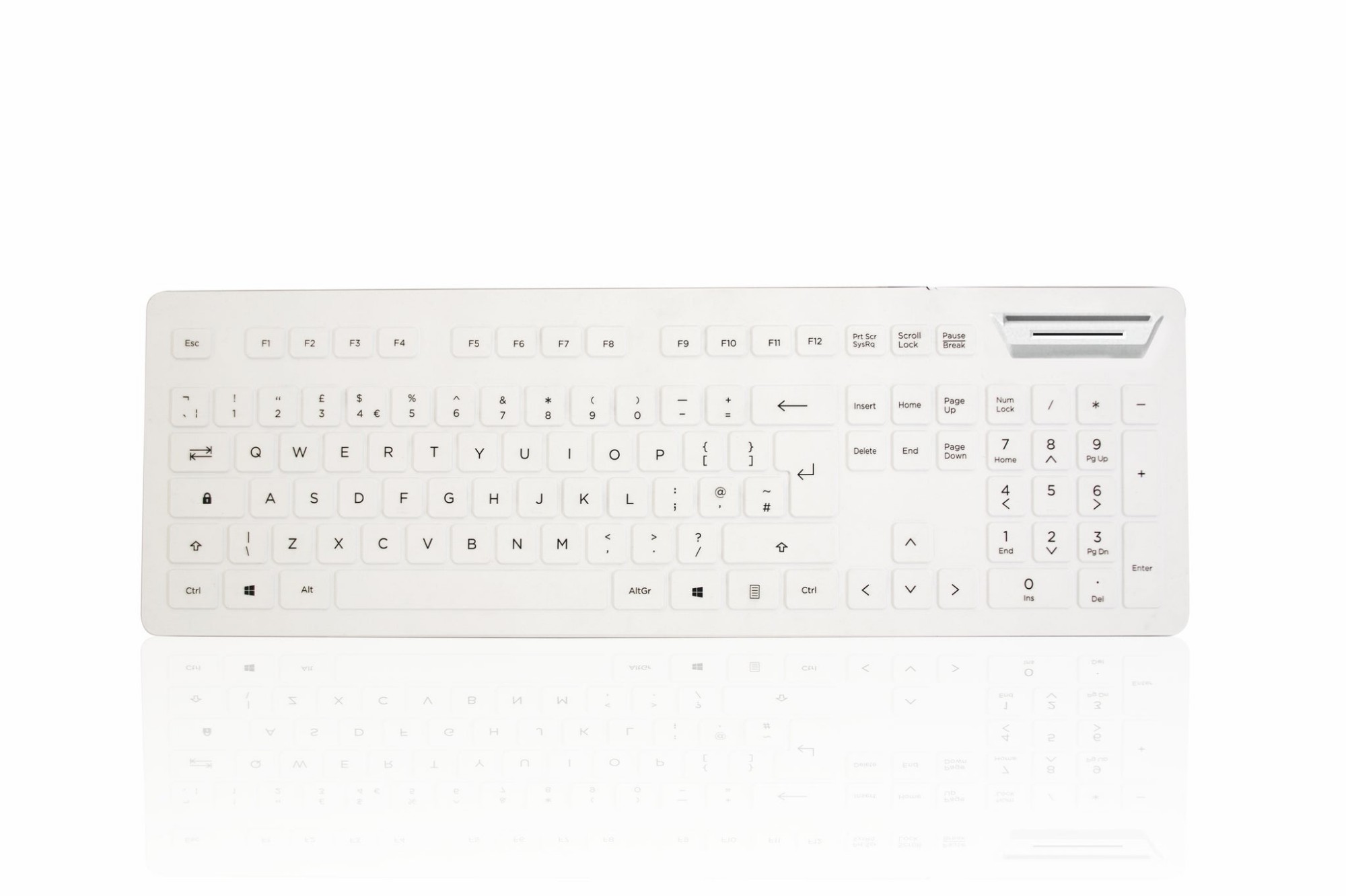 Accuratus White 104V2 Keyboard Medical Usb Qwerty Uk English