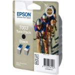 Epson C13T00301210/T003 Ink cartridge black twin pack, 2x2.4K pages/5% 68ml Pack=2 for Epson Stylus Color 900