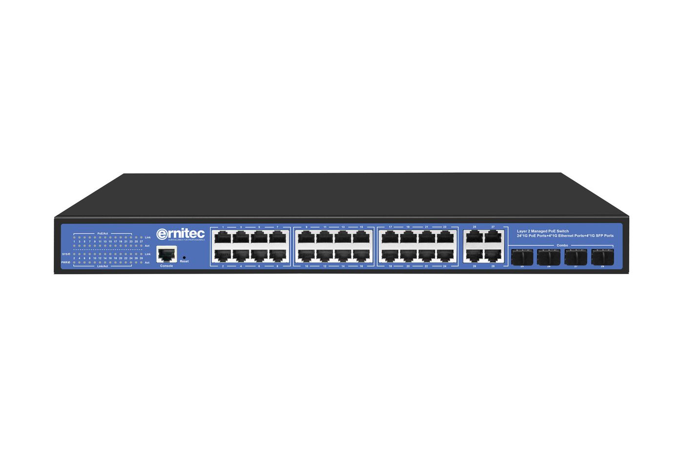 Ernitec Managed Layer 2+ Switch. 24