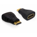 DeLOCK 65244 cable gender changer 19-p HDMI-C M 19-p HDMI-A F Black