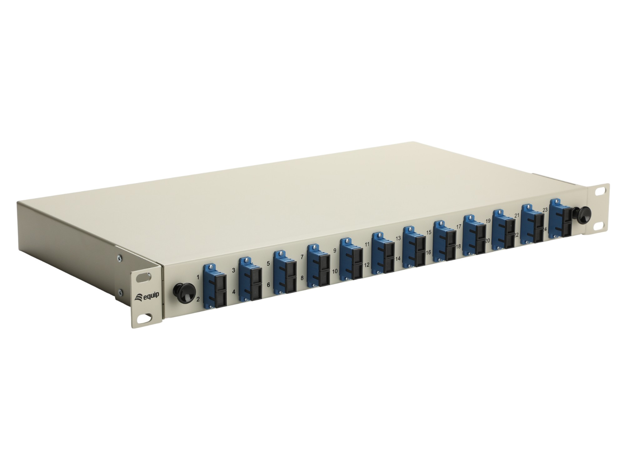 EU Product - LWL-Splei�kasten 12-Port SC-Duplex OS2 1U komplett  gr thumbnail