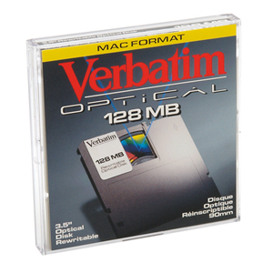 Verbatim 3.5" 128Mb ReWritable MO Disk Magneto optical disk
