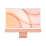 Apple iMac Apple M 61 cm (24") 4480 x 2520 pixels 8 GB 256 GB SSD All-in-One PC macOS Big Sur Wi-Fi 6 (802.11ax) Orange