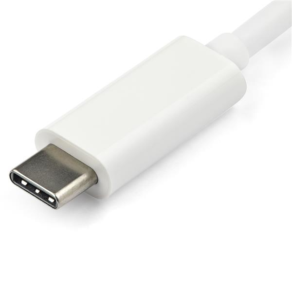 StarTech.com USB-C to VGA Adapter - White