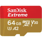 Sandisk Extreme microSDXC UHS-I memory card 64 GB Class 10