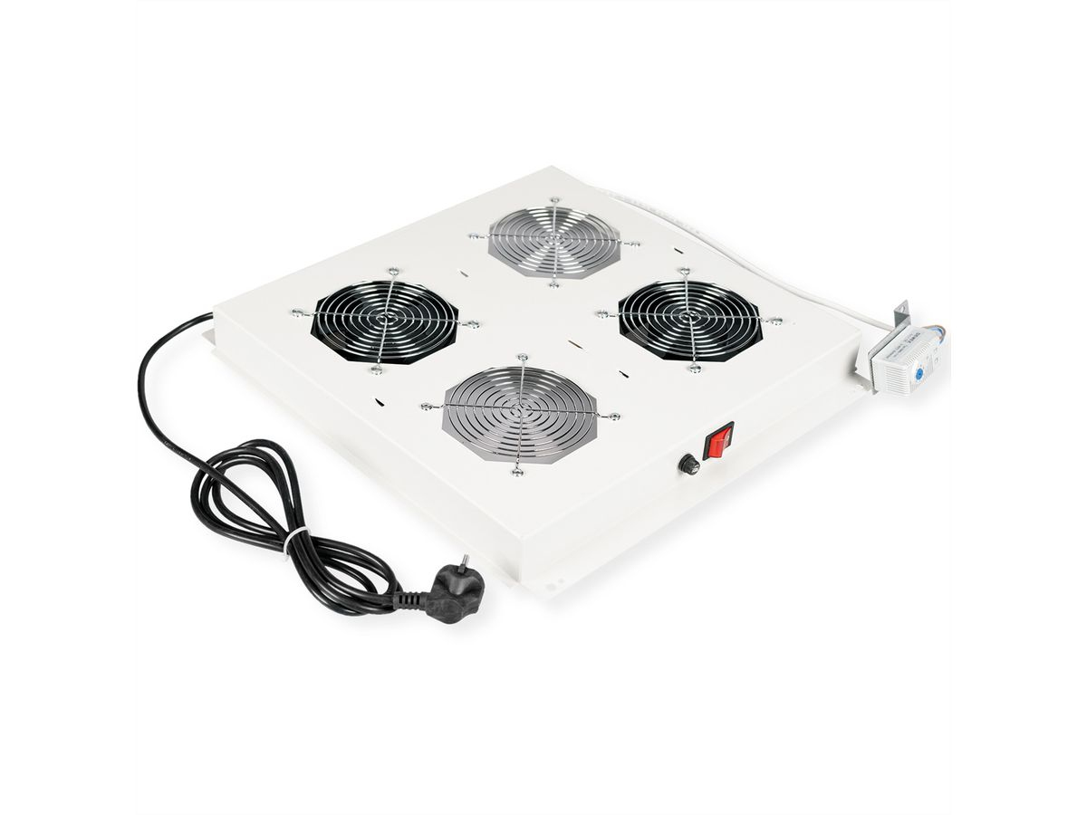 ROLINE 19-inch roof fan unit 2 fans, grey