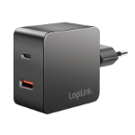 LogiLink PA0310 mobile device charger Universal Black AC Fast charging Indoor