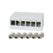 LogiLink Patch panel  6 port with 6 Cat.6A Keystone modules