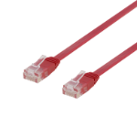 Deltaco TP-611R-FL networking cable Red 1.5 m Cat6 U/UTP (UTP)
