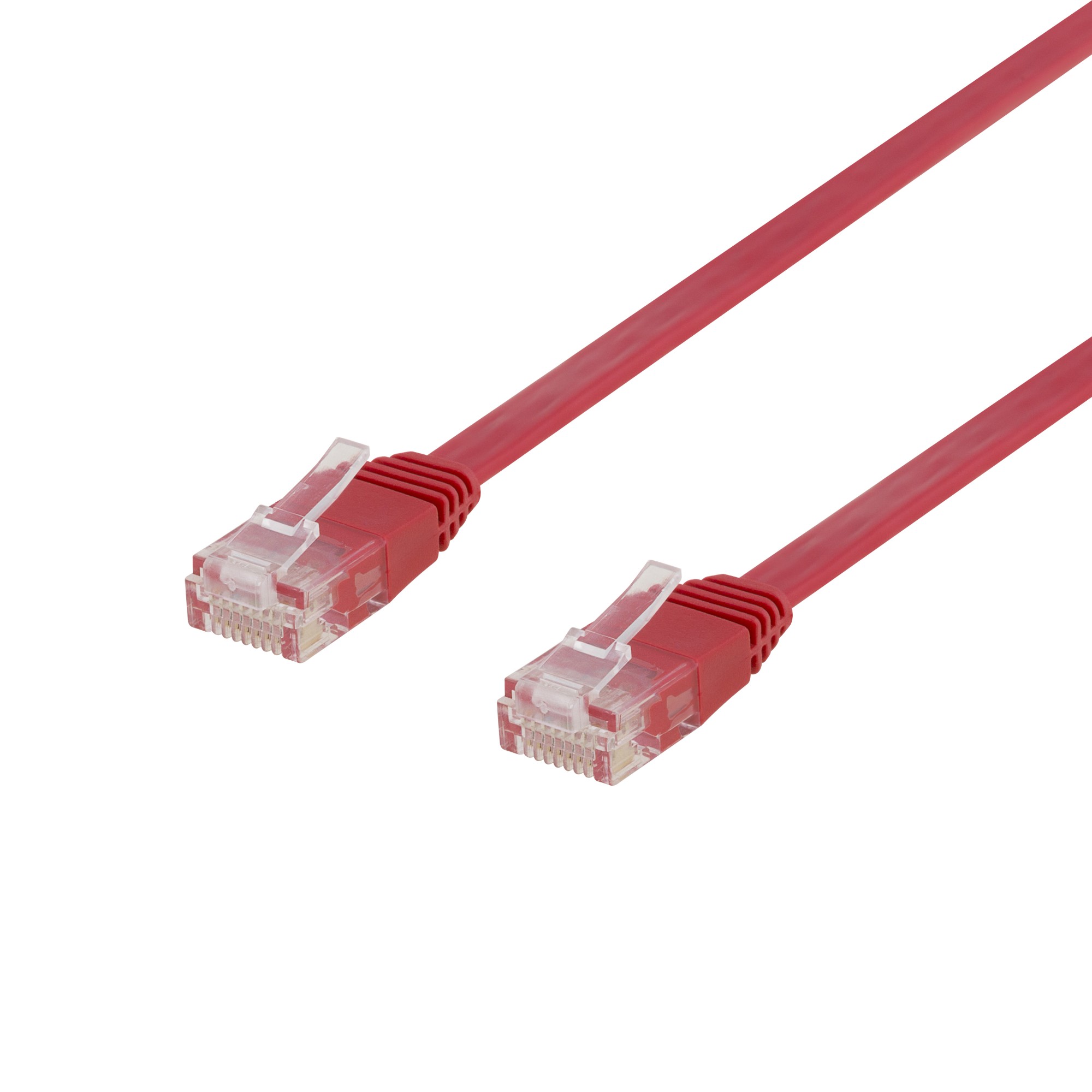 EU Product - Cat6 network cable, flat, 3m, 250MHz, red thumbnail