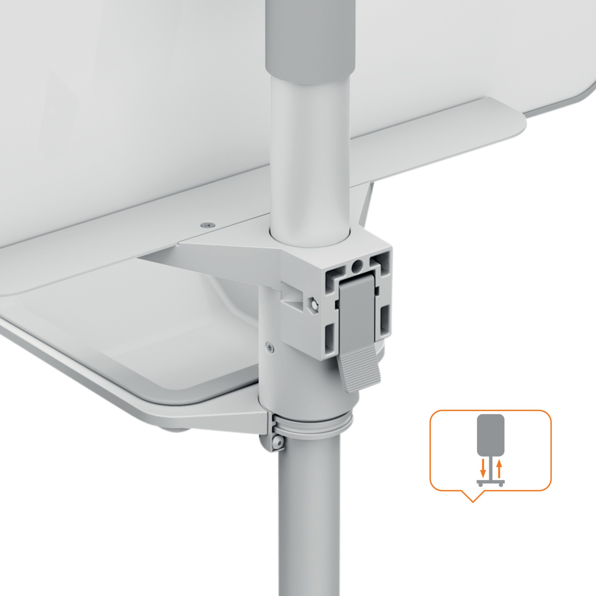 Nobo Move & Meet Mobile Magnetic Flipchart Easel 680x1040mm