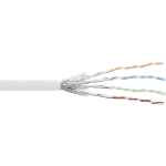 InLine Patch Cable S/FTP PiMF Cat.6 white AWG27 PVC CU 100m