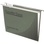 CRYSTALFILE SUSPENSION FILES CLASSIC FOOLSCAP WITH INDICATOR TABS AND INSERTS BOX 50