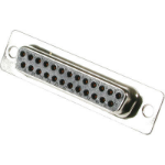 C2G DB25 Female D-Sub Solder Connector Silver