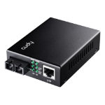 Cudy MC100GSA-20 network media converter 1000 Mbit/s 1310 nm Single-mode Black