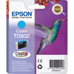 Epson C13T08024011/T0802 Ink cartridge cyan, 435 pages ISO/IEC 24711 7.4ml for Epson Stylus Photo P 50/PX/PX 730/R 265