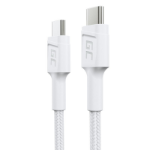 Green Cell GC PowerStream USB cable USB 3.2 Gen 1 (3.1 Gen 1) 0.3 m USB C White