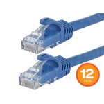 Monoprice 41813 networking cable Blue 11.8" (0.3 m) Cat6 U/UTP (UTP)