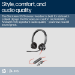 POLY Blackwire 3320 Stereo Microsoft Teams Certified USB-C Headset +USB-C/A Adapter