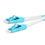 Cablenet 2m Uniboot OM3 50/125 LC-LC Duplex Aqua LSOH Fibre Patch Lead