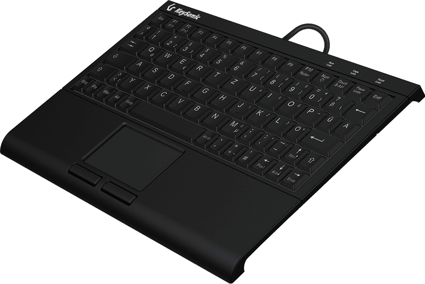 KeySonic KSK-3211ELU (DE) keyboard Home USB QWERTZ German Black