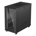 Lanberg FF01-6222-12B rack 22U Vrijstaande rek Zwart