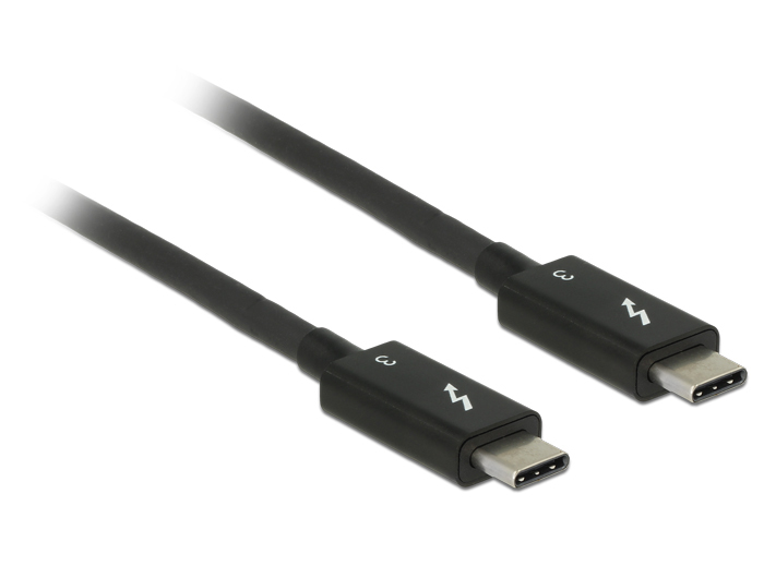 Image of DeLOCK 84844 USB cable 0.5 m USB 3.2 Gen 2 (3.1 Gen 2) USB C Black