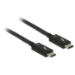 DeLOCK 84844 USB cable USB 3.2 Gen 2 (3.1 Gen 2) 0.5 m USB C Black